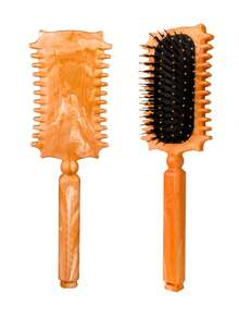 Hair brushes-EU+UK 2026 闪光猪鬃卷发梳，适合卷发，打造专属女士卷发造型 - 彩色 - 查看 11