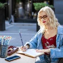 Sherr 36 Pieces Winter Snowflake Pencils With Eraser Toppers Bulk Operation Christmas Frozen Party Favors Holiday Pencils Gifts For Birthday School Reward Supplies Goodie Bags Stuffers - 藍白 - 查看 6