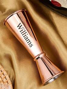 1pc Customized Cocktail Jigger, Personalized Engraved Stainless Steel Cocktail Jigger, Custom Gift For Bartenders, Exclusive Gift For Mixologists - Multicolor - View 4