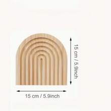 1/2 件彩虹形木质砧板，波西米亚风格木质托盘，家居厨房装饰拼盘 - 彩色 - 查看 10