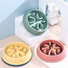Slow Feeder Dog Bowls Anti-Choking Puzzle Pet Bowls Non Slip Interactive Maze Dishes For Dogs And Cats Food Training - màu xanh lá - Xem 1