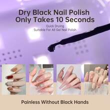 48W UV Light For Nails,Mini UV LED Nail Lamp With 3 Timer Settings, Auto Sensor, Fast Curing For Gel Nails,Nail Dryer Sparkly Gel Nail LCD Display Home Use DIY - 查看 7