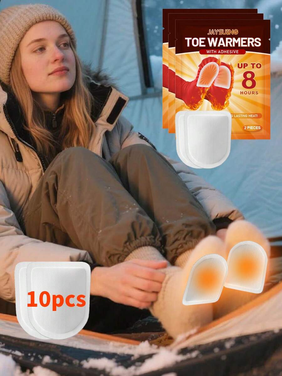 JAYSUING 2/10 只装暖脚贴，男女通用，足部及身体均可保暖，持久保暖，暖脚暖身，送男友/女友最佳礼物（随机新款/旧款） - 彩色 - 查看 1
