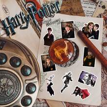 Harry Potter 50Pcs Hogwarts Props Vinyl Stickers Waterproof Gifts, Harry, Hermione, Hedwig Cartoon For Water Bottles Laptop Bumper Water Bottles Computer Phone Hard Hat Car And Decals[Officially Licensed] - Multicolor - View 10