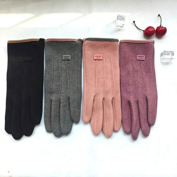 Gloves For Cold Weather - Winter Gloves For Women, 1Pair Elastic Cuff Touchscreen Texting Women Gloves
