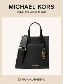 Michael Kors Mirella Kleine Umhängetasche für Damen mit abnehmbarem Mini-Kartenetui, Leder-Reisetasche, Clutch-Handtasche für Damen mit abnehmbarem und verstellbarem Riemen