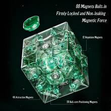 WRM V9 3D Magnetic Levitation Magic Cube, A High-Tolerance, High-Fault-Tolerance, Competition-Grade, Stress-Relieving Puzzle Toy, A Christmas, Halloween, Or Birthday Gift. - 彩色 - 查看 5