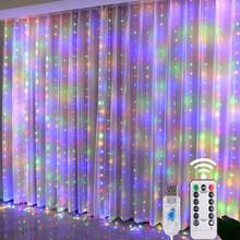 Led Curtain Lights Garland Fairy String Lights Christmas Decor USB Remote Control Wedding Party Holiday Decoration For Home Bedroom, Outdoor Garden Lighting For Pathway, Yard, Patio