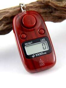 Portable Keychain Electronic Counter, Hundred Reminder With Light, LED Light Wooden Grain Counter, Convenient To Use, Suitable For Prayer Counting, Warehouse Counting, People Counting, Etc. - Multicolor - View 9
