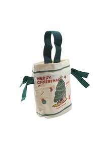 Christmas Canvas Gift Bags With Drawstring Closures | Party Gift Bags Suitable For Snacks, Candies, And Apples, Can Be Used For Halloween And Christmas Events - Cloth Bags With A Festive Atmosphere