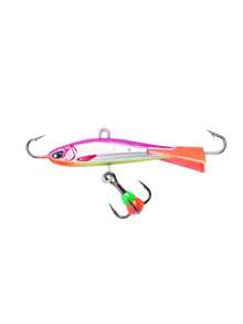 GOTURE 1 pieza Anzuelo de pesca de hielo, cebo equilibrado, cebo de pesca de hielo 3D multicolor, cebo de anzuelo triple, adecuado para pesca de atún, salmón, pez espada, lubina rayada y lubina real - Multicolor - Ver 9