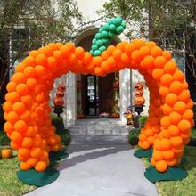 Balões de látex laranja de 5 polegadas para festas - Balões pequenos de hélio laranja fosco para aniversários, revelação de gênero, batizados, casamentos, aniversários de casamento, chás de panela, Halloween, formaturas e decorações de festas. - Laranja - Ver 7