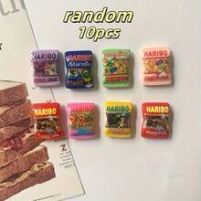 2/5/8/10Pcs Cartoon Snack Bags Refrigerator Magnet Cute Refrigerator Decorative Print Kitchen Decoration, Home Decoration, Gift - Multicolor - View 7