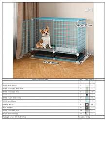 Rabbit Cage With Tray, Convenient Cleaning, Small Pet Cage With Litter Box, Indoor Puppy Villa, Litter Box Separation, Home Use Small Cat Cage - Assembly - View 12