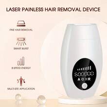 1pc IPL Laser Epilator 600,000 Flashes Pulses Light 8 Levels Laser Hair Removal Big Wavelength Scope Professional Epilator For Women Body Bikinis Pubic Shavers Depilator Home Use Devices Remover - EU C Type Plug(220-240V) - View 3