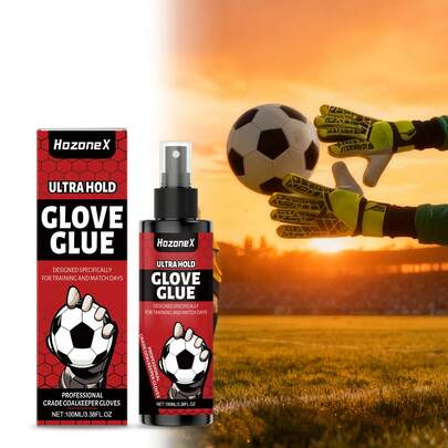 1pc/100ml Goalkeeper Glove Anti-Slip Spray, Enhances Grip For Rainy Match Conditions, Increases Glove Tack And Grip Strength, Adhesive Spray, Great Gift For Wedding, Birthday, Football