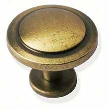 Bronze Vintage Dresser Knobs Antique Round Cabinet Knobs Pulls For Kitchen Metal Round Drawer Knobs Cupboard Closet Wardrobe Zinc Alloy Door Knobs With 3 Sized Screws For Furniture - Bronze - View 1