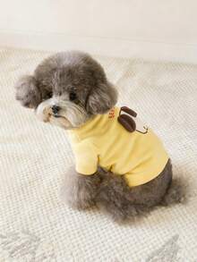 1件 HUITAIYANG 宠物卫衣，狗狗衣服，狗狗卫衣，秋冬季保暖宠物服装，猫咪上衣防掉毛，可爱狗狗印花，适合中小型犬猫 - 彩色 - 查看 16