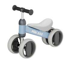 1-2 Year Old Toddler Gift - 4-Wheel No-Pedal Balance Bike With Silent Wheels, Sturdy Frame, Unisex First Ride Toy For 10-16 Month Boys Girls,Blue - Blue - View 10