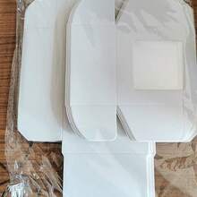 10 cái Trắng/nâu Giấy kraft Nhiều kích cỡ Hình vuông Qủa tặng Kẹo hộp , DIY Hộp bao bì - 10 - Xem 12