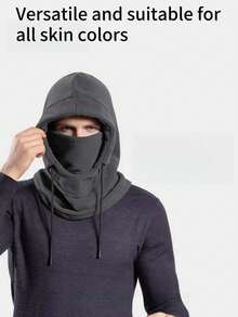 1pc Unisex 3-In-1 Warm Hat + Mask + Neck Gaiter, Versatile Ski Hat For Cycling, Outdoor Activities, Daily Life, Commuting, Great Gift For Dad, Family, Friends, Lovers, Autumn/Winter Accessory, Men's Winter Outfit, Winter Headwear - Multicolor - View 10