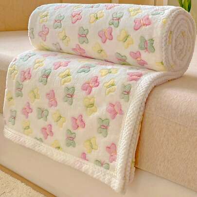 1PC 70x100cm Baby Blanket, Adorable Cartoon Design, All-Season Use, Soft And Comfortable, Newborn Gift, Perfect For Nursery