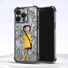 Funda para móvil con diseño de  y su impermeable amarillo. Compatible con teléfonos ,  17,  16 Pro Max,  15 Pro Max,  13 y  12. Fabricada en TPU, ofrece protección contra golpes y caídas. Un regalo encantador para fans, coleccionistas, hermanos o para Halloween. - Negro - Ver 6