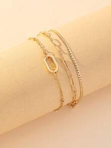 3入組/套時尚手鏈適合女士夏天