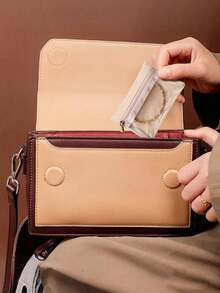 Bộ 6 túi đựng trang sức bằng nhung trong suốt có khóa kéo, thích hợp cho phụ nữ và bé gái, món quà hoàn hảo cho đám cưới và kỷ niệm. - Nhiều màu - Xem 4