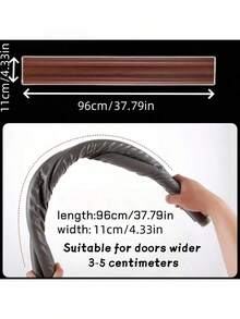 1pc Wind Blocker Seal Strip, Door Bottom Guard Dual Protection Against Dust And Noise