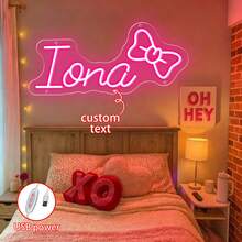 لافتة نيون مخصصة بالاسم، ديكور جداري شخصي، ديكور حفل زفاف، لافتة نيون باسم، لافتة نيون LED للمراهقين، هدايا شخصية، ديكور غرفة النوم، ديكور المنزل إضاءة LED USB، هدية عيد ميلاد، أعطها له أو لها، يوم الشباب، عيد الأب، حفل التخرج، حفل الزفاف، غرفة المعيشة بالمنزل، غرفة النوم، المكتب