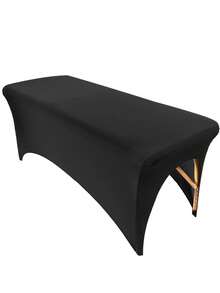 TOEDO 6 Ft High Stretch Tablecloth Wedding Party Beauty Massage Elastic Hotel Birthday Table Cover Rectangular Table Cloth - Multicolor - View 1