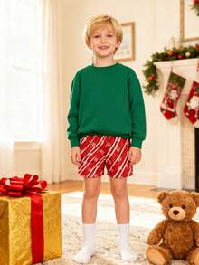 Ice Cream Shorts Boy Clothes, Gifts For Teen Kids Boys Unisex, Red Trunks Sweatpants Underwear Pants, Boys Christmas PjChristmas Birthday Gifts For Teenage Dress, Thanksgiving Outfit, School Sport Running Pants, Running Pants, Basketball Shorts - red Christmas - 查看 2