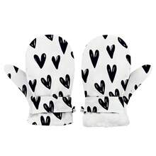 Binomata 1 双幼儿男孩和女孩卡通设计防水保暖冬季手套，S 码适合 6-18 个月，M 码适合 1-3 岁，户外雪地滑雪手套