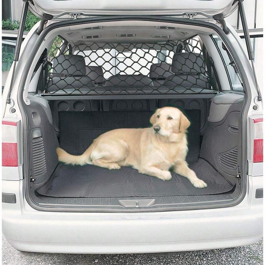 Negro Red de 120x70 cm para Perros en Coche con Separador Práctico y Protector de para Niños y Mascotas - 120*70 cm - Ver 1