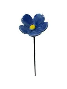 1/4支手工捏制陶瓷勿忘我花，手工陶瓷花，“蓝色之爱”匠心打造，不易褪色，永不凋谢，适合情人节和婚礼场地室内外装饰——情人节完美礼物之选，室内装饰，艺术家居装饰，可爱人造花 - 彩色 - 查看 14