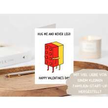 创意情人节贺卡，适合拥抱，永不分离情人节创意告白祝福卡，情侣情人节礼物，感谢卡（含信封），贺卡，祝福卡，空白卡片 - 套裝 - 查看 3