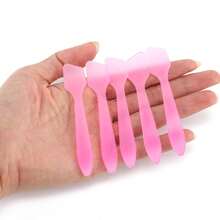 10 Stücke/20 Stücke Kosmetikspachtel - Für Kosmetika, Gesichtscreme, kleine Löffel - Kosmetikspachtel - Multifunktionaler Mini-Applikator zum Mischen von Gesichtscreme, Hautpflegeprodukten oder Gua Sha Schalen, Maskenspachtel - Pink - Übersicht 3