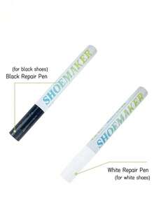 1/2/3pcs Convenient Shoe Repair Pens, Anti-Oxidation & Waterproof, Black/White Shoe Color Restorer And Hole Fixer Patch, Suitable For Daily Care Of Precious Shoes, Fit For Casual Shoes/Sneakers/Flats/Canvas Shoes/Sports Shoes