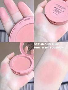 3CE Set de Rubor y Lápiz Labial (Incluye Caja de Regalo). Contiene: Lápiz Labial Mate Marrón Cálido, Lápiz Labial Mate Ciruela, Rubor Mono Rosa. El Regalo Perfecto para Amigos y Familiares, Caja de Regalo de Navidad, Caja de Regalo de Año Nuevo, K-Beauty. - Azul - Ver 3