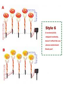 1-5 件 LED 户外太阳能地插圣诞老人雪橇灯，防水太阳能庭院装饰圣诞驯鹿灯 - 彩色 - 查看 13