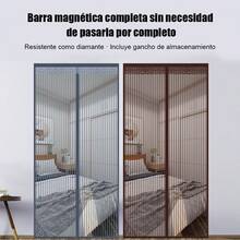 Cortina Antimosquitos Magnética Novedad Verano, Sin Agujeros con Pegamento Integrado, Indispensable en el Hogar, Dos Colores y Dos Tamaños Disponibles - Gris - Ver 5