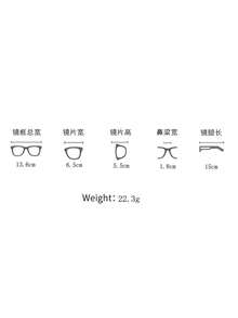 1 Stück modische dekorative Brillen ohne Sehstärke mit neuartigem mehrfarbigem Planoglas-Design, Brillenzubehör für Frauen - Oben rosa, unten Leopardenmuster. - Übersicht 5