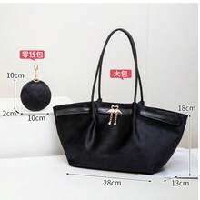 Bolsa de ombro feminina vintage Maillard de grande capacidade, modelo novo e moderno, versátil e ideal para o dia a dia.