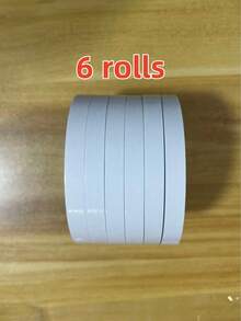 10 Rolls Double-Sided Tape, Durable DIY Essential Double-Sided Tape, Waterproof, Reusable, Suitable For Scrapbooking, Gift Wrapping, Crafts, Office & School Supplies - White, Compatible With Plastic Surfaces. Can Be Used For Photo Albums, Homemade Photos, Gift Wrapping, Paper Storage Boxes, Office, Back To School, Parties, Map Making, Etc. Easy To Remove, No Residue Left. Color And Style Shipped Randomly. - White - View 14