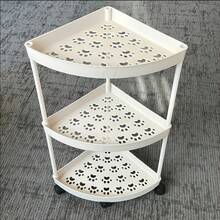 3/4/5层滚动式储物推车 - 多功能收纳整理架，适用于浴室、厨房和客厅 - 耐用轻便的塑料材质，配有稳固防滑底座 - 提供黑色、白色或灰色可选 - 非常适合家庭和办公室使用，厨房收纳推车 | 多功能收纳 | 塑料材质，浴室收纳 - 彩色 - 查看 15