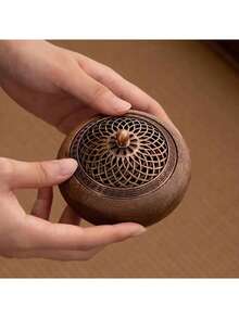 南美胡桃木实木香炉，室内香薰炉，配檀香，茶道装饰礼品，生日毕业礼物，家居装饰，房间装饰，卧室装饰，香炉 - 彩色 - 查看 4