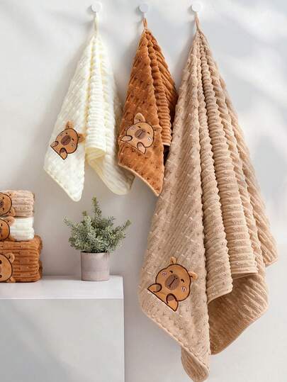 Unisex Soft Absorbent Coral Fleece Towel 34*75cm/Bath Towel 70*140cm