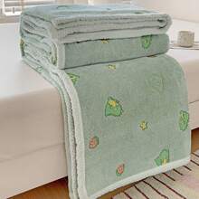 1条70x100厘米婴儿毯，可爱卡通图案，四季皆宜，柔软舒适，新生儿礼物，婴儿房必备 - 彩色 - 查看 14