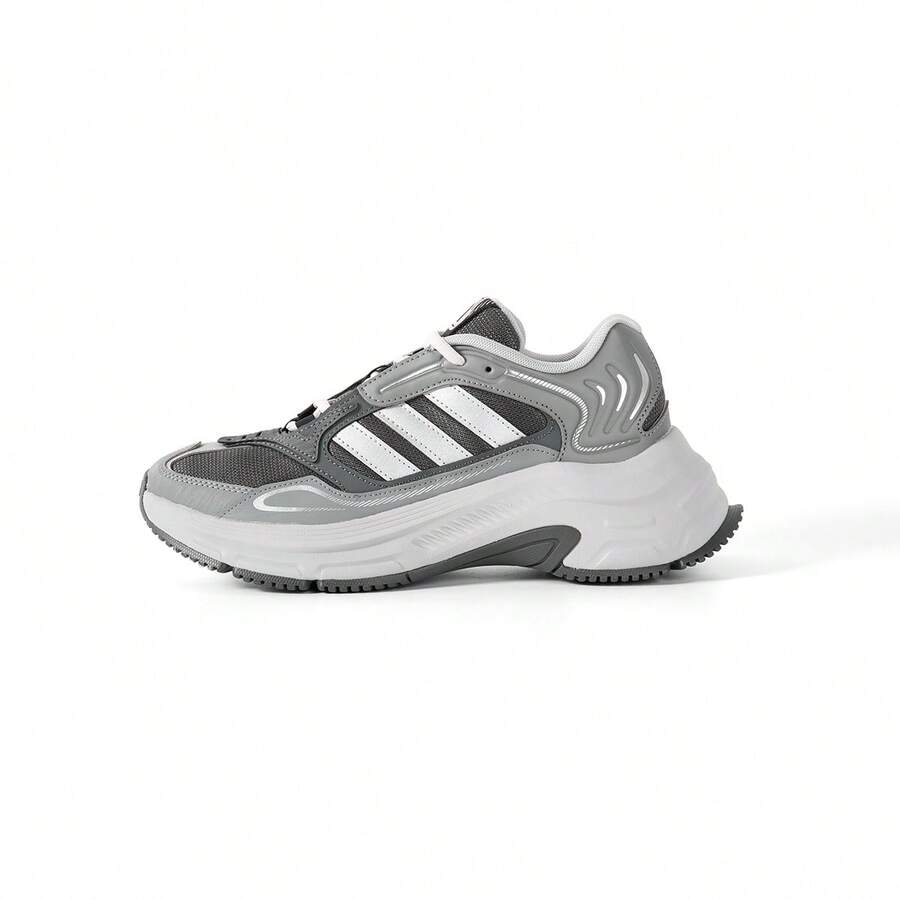 Adidas Giày thể thao đế dày cổ thấp mới dành cho nam - Xám - Xem 1